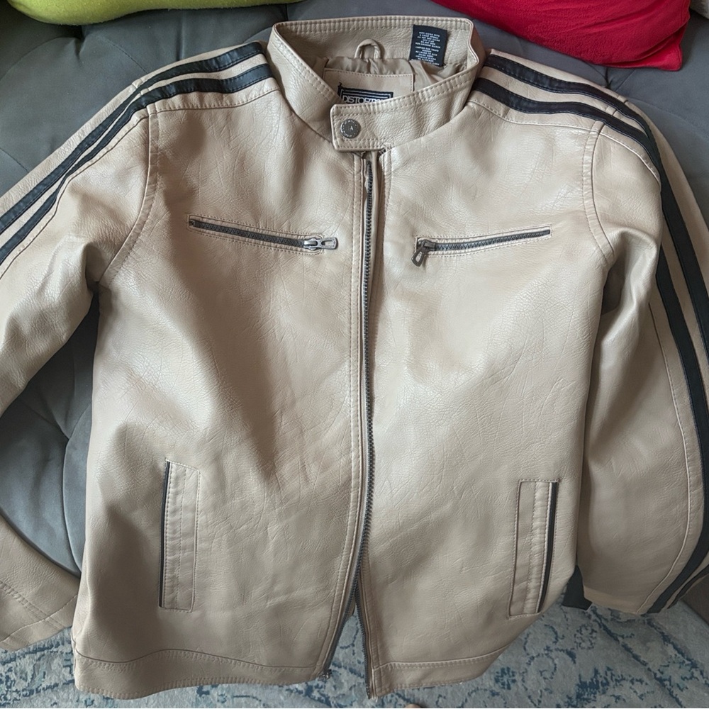 Distortion Leather Men's Tan Performance Jacket - Picture 11 of 11
